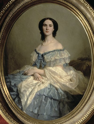 Empress Charlotte of Mexico, daughter of Leopold I of Belgium and wife of Emperor Maximilian of Mexico by Isidore Pils